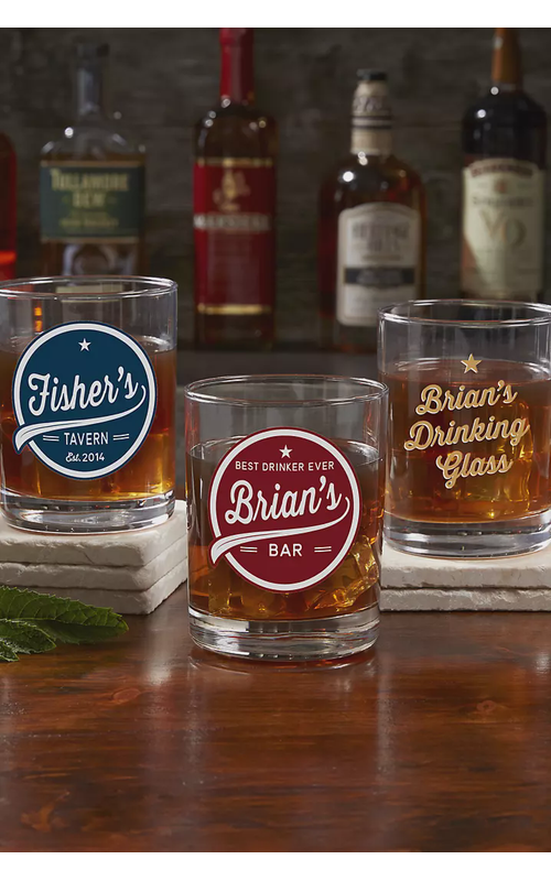 Brewing Co Personalized Printed Whiskey Glass
