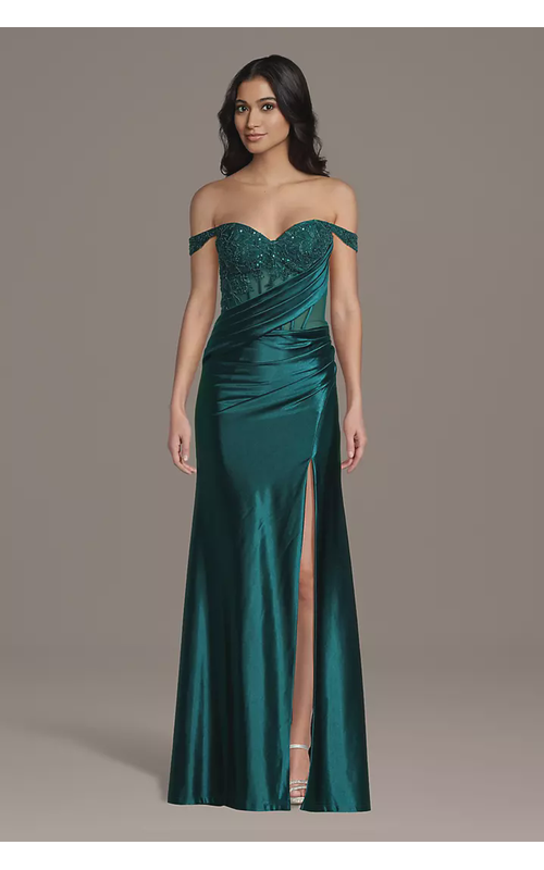 Sculpting Satin Illusion Bodice Corset Sheath