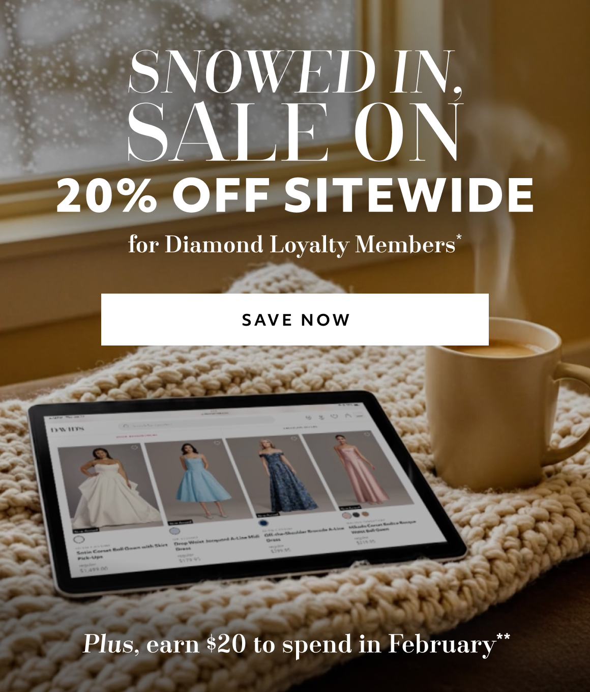 20% OFF SITEWIDE FOR DIAMOND LOYALTY MEMBERS NOW THROUGH MONDAY