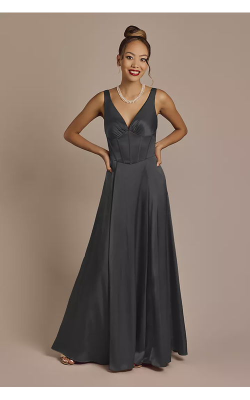 Charmeuse Corset Bodice Tank Dress