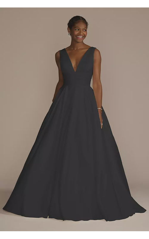 As Is Cummerbund Satin Ball Gown Wedding Dress