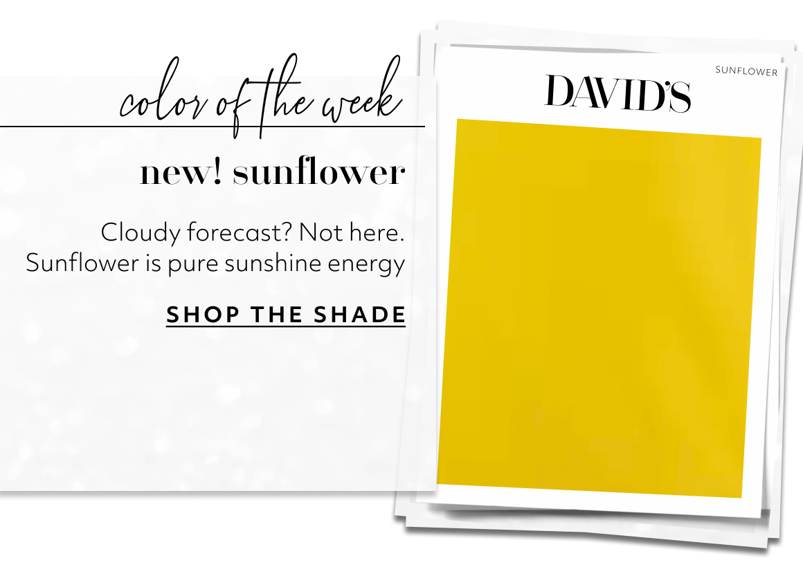 COLOR OF THE WEEK - SUNFLOWER