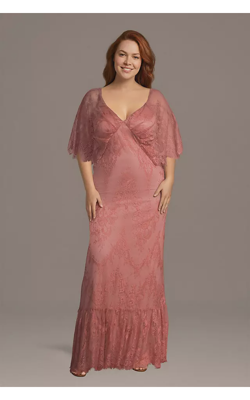 Lace Blouson Mermaid Dress