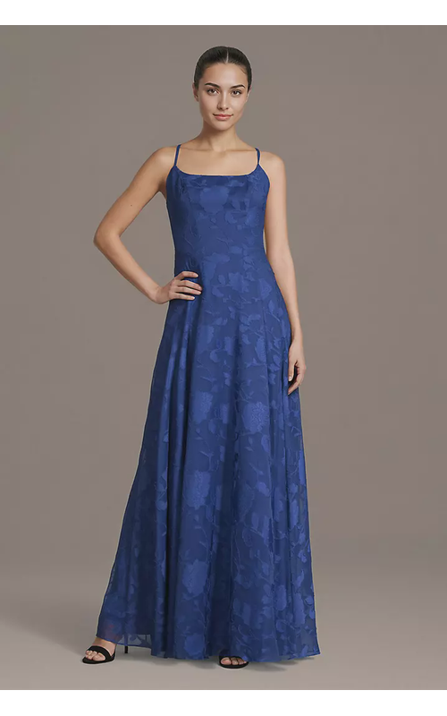 Spaghetti Strap Burnout A-Line Dress
