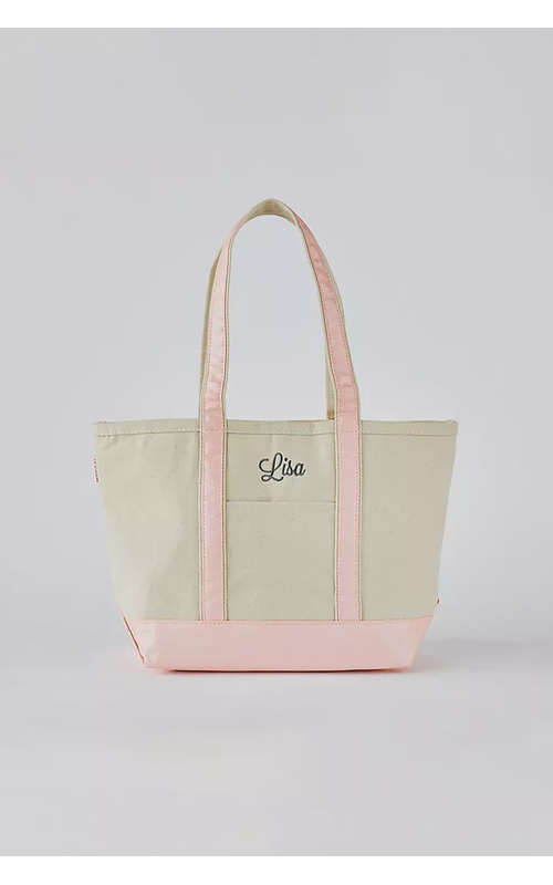 Kittenish Embroidered Pink Metallic Tote