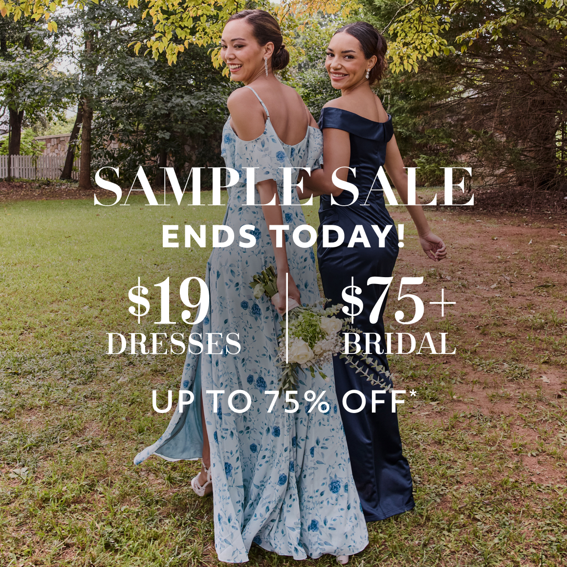SAMPLE SALE ENDS TODAY 