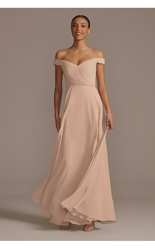 Off the Shoulder Full Skirt Dress