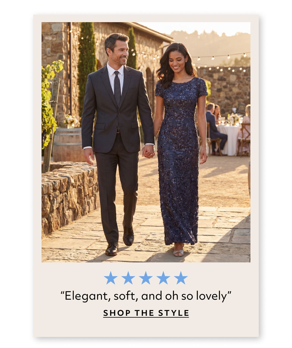 “Elegant, soft, and oh so lovely”  shop the style