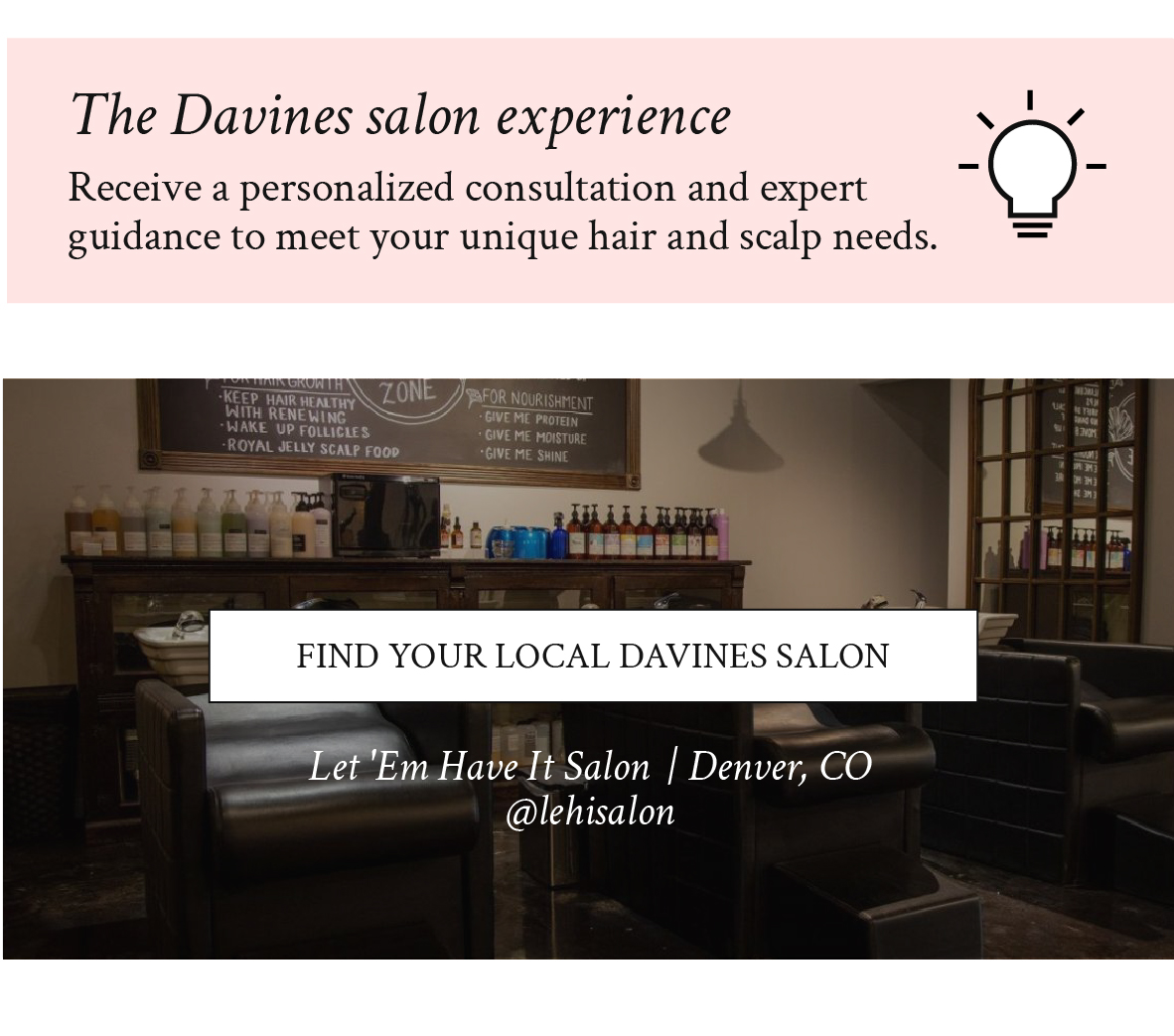 Find your local Davines salon