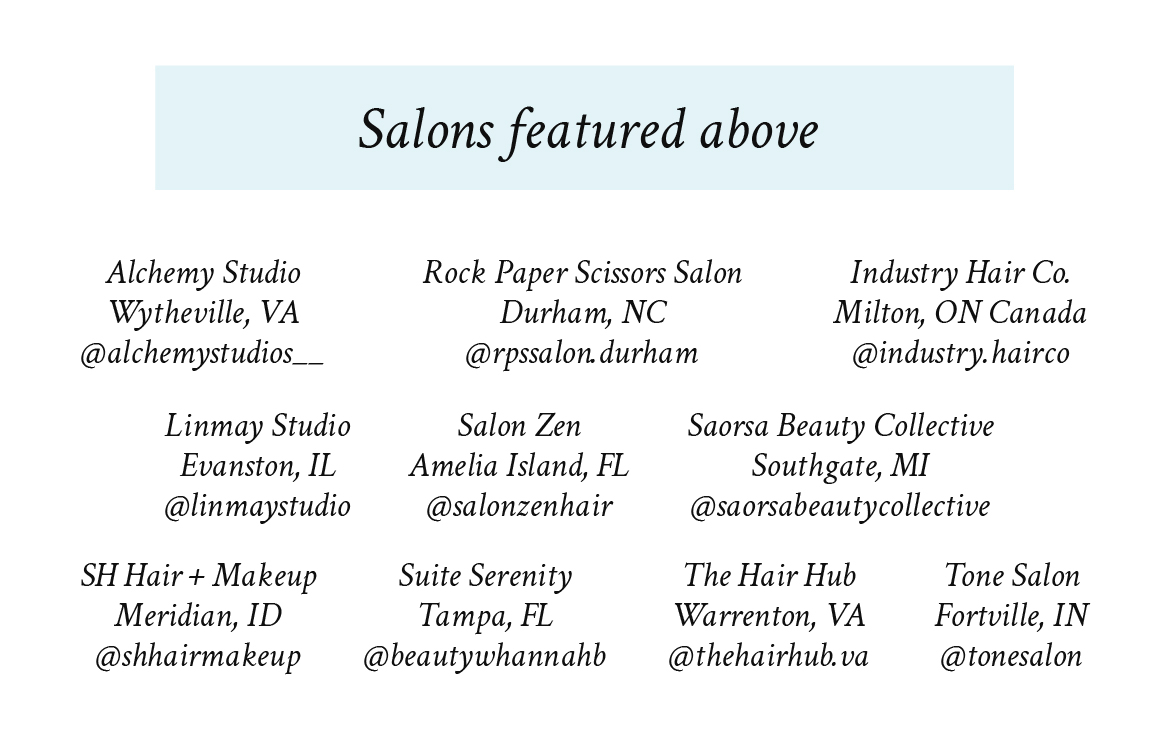 Salons featured above
