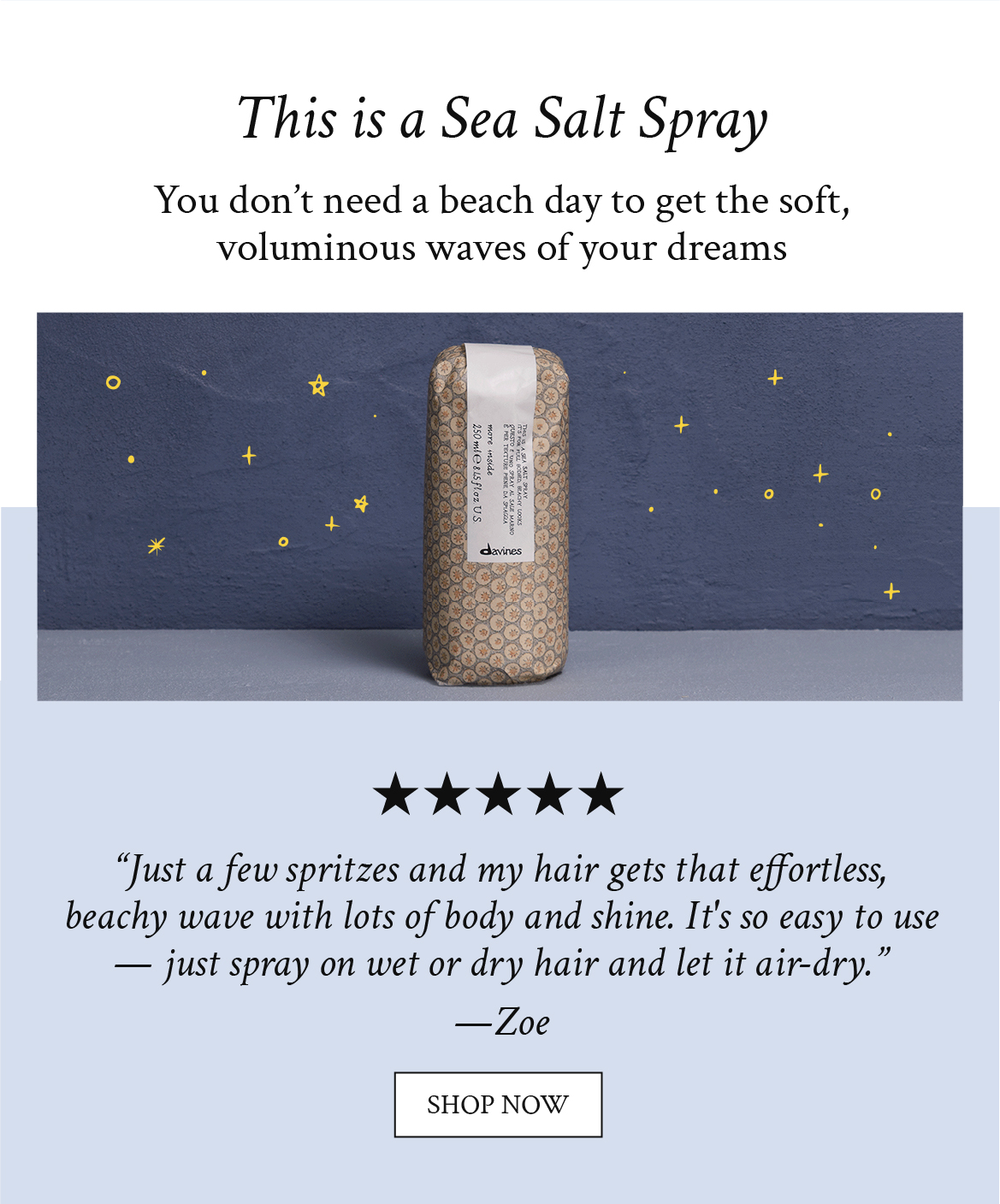 This is a Sea Salt Spray