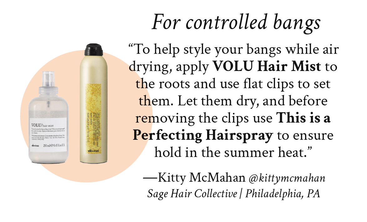 For controlled bangs