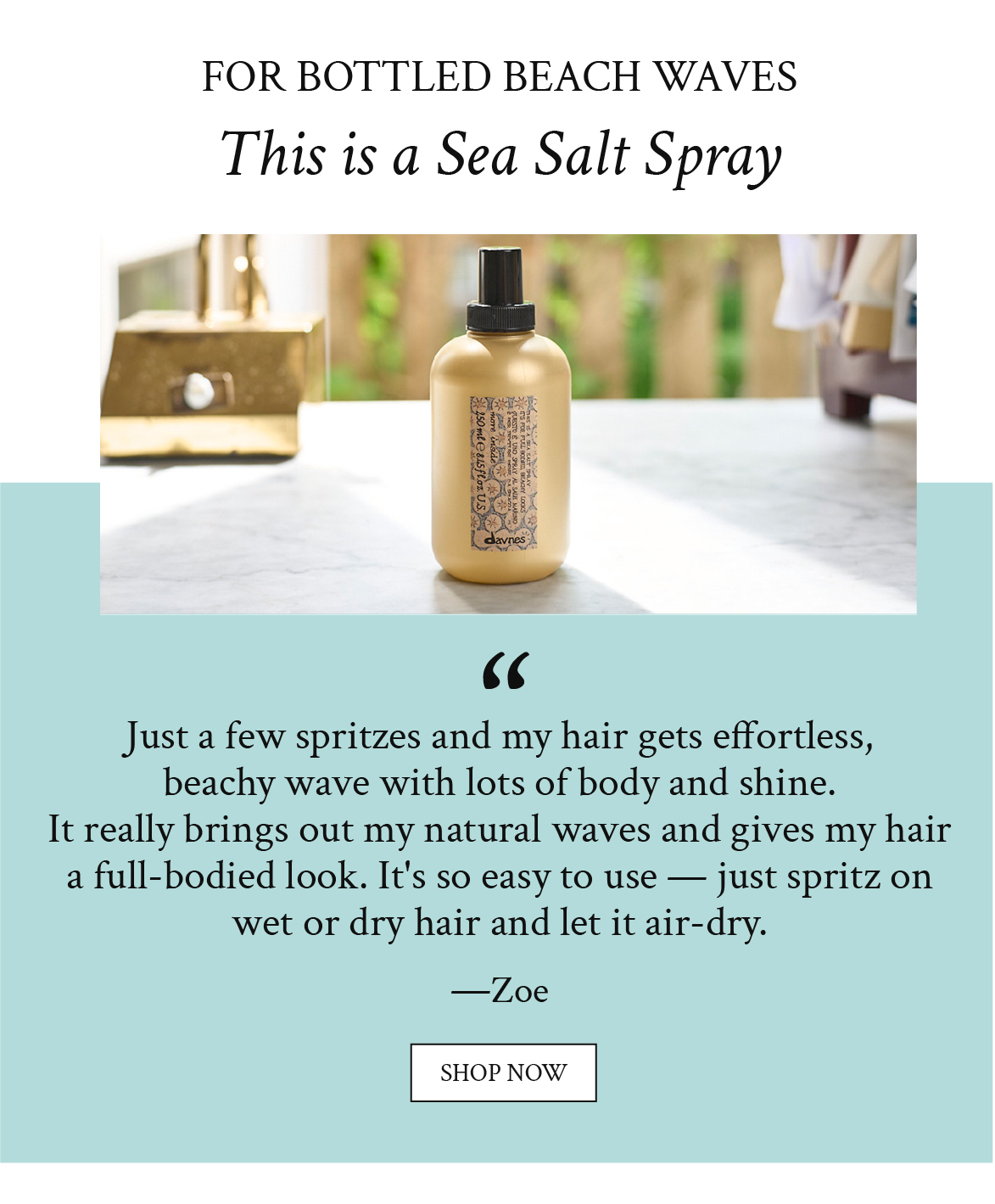 This is a Sea Salt Spray