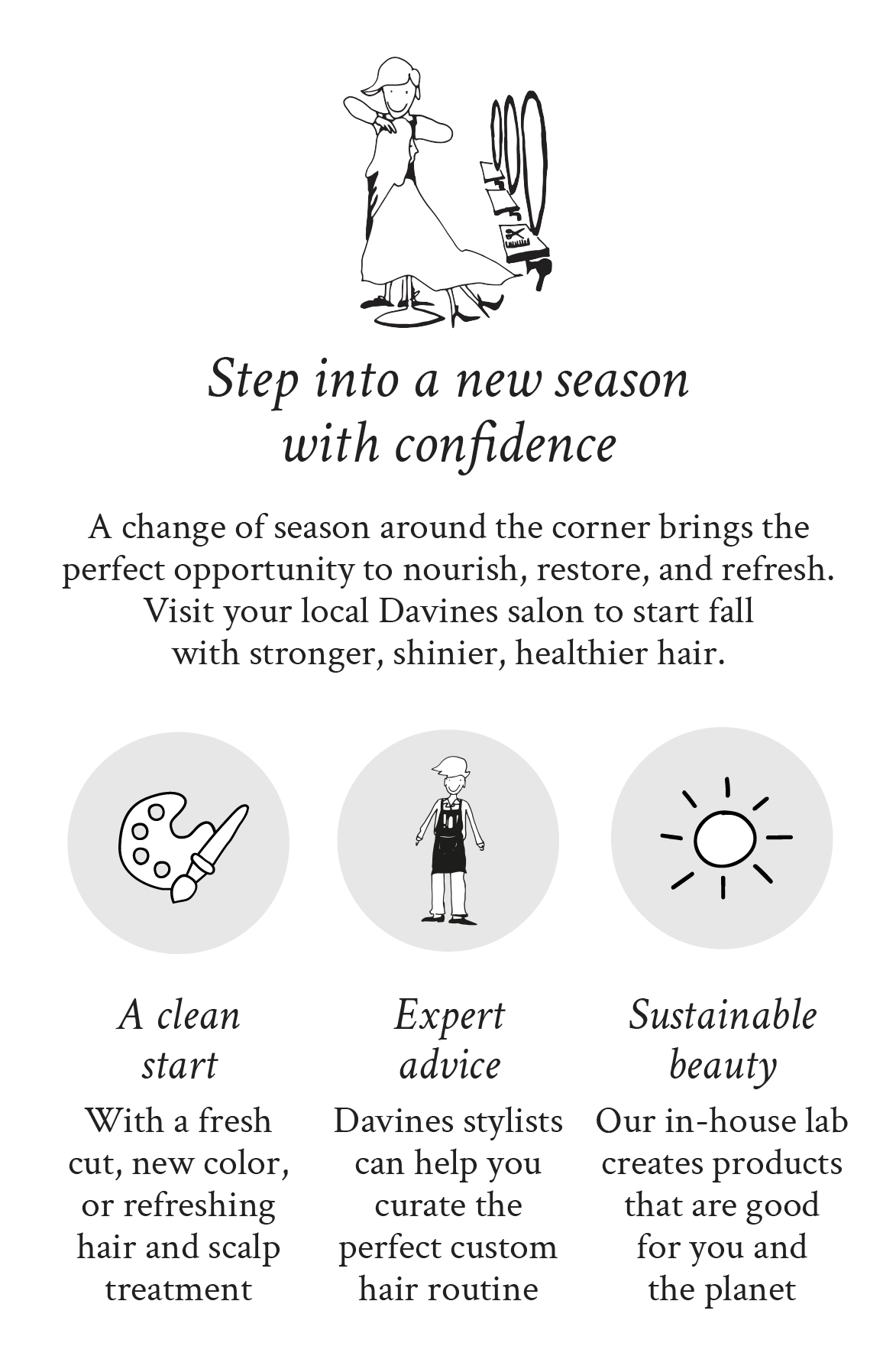 At your Davines salon