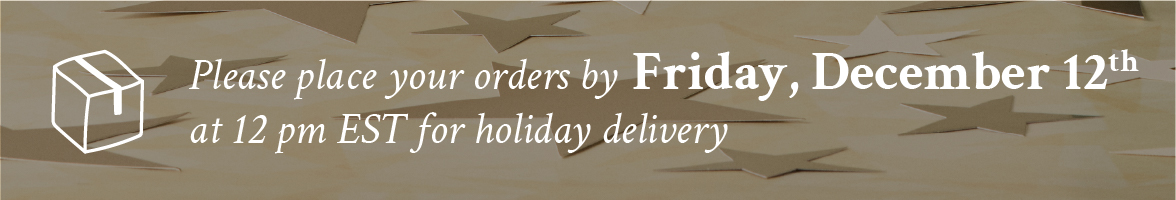 Holiday shipping deadline