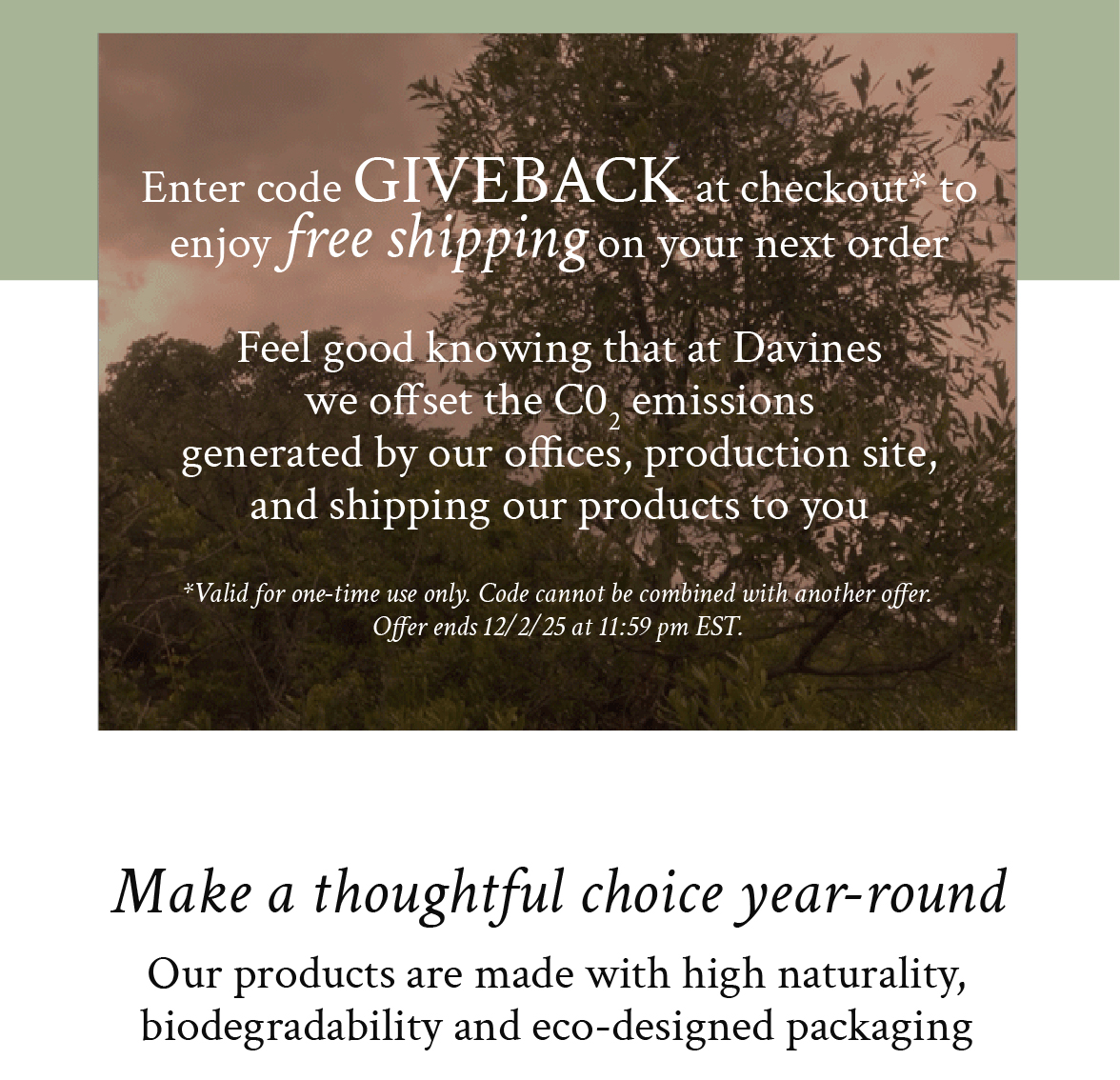 Make a thoughtful choice year round