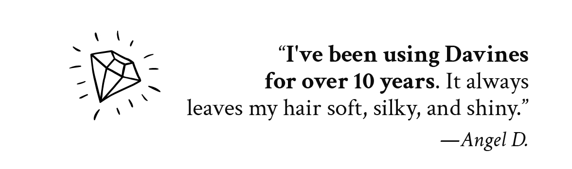 Silky and shiny hair