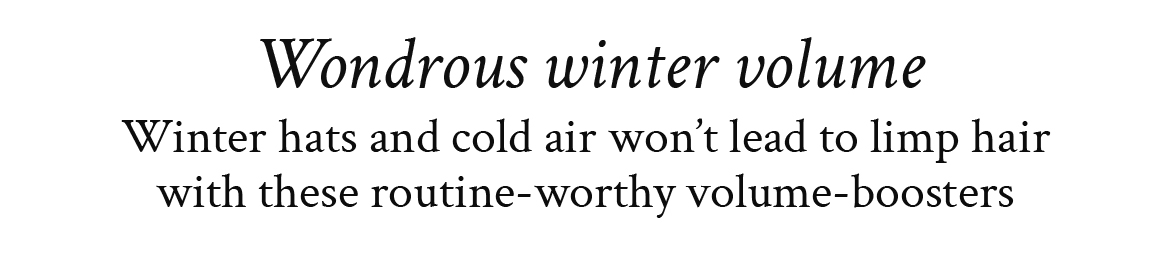 Wondrous winter volume