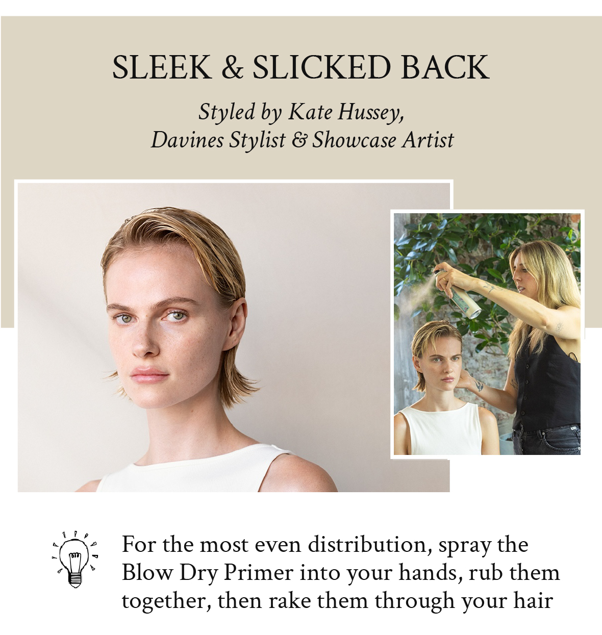 Sleek and Slicked Back