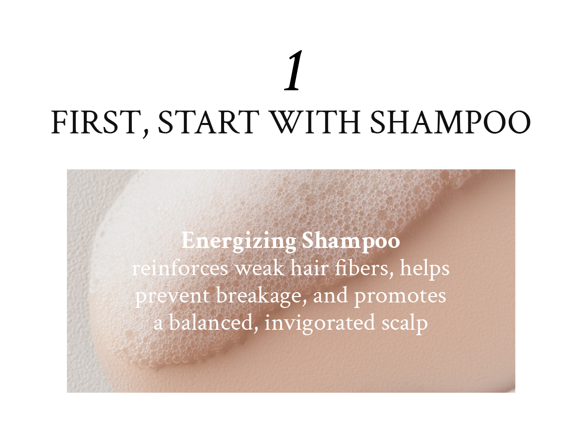 Start with shampoo