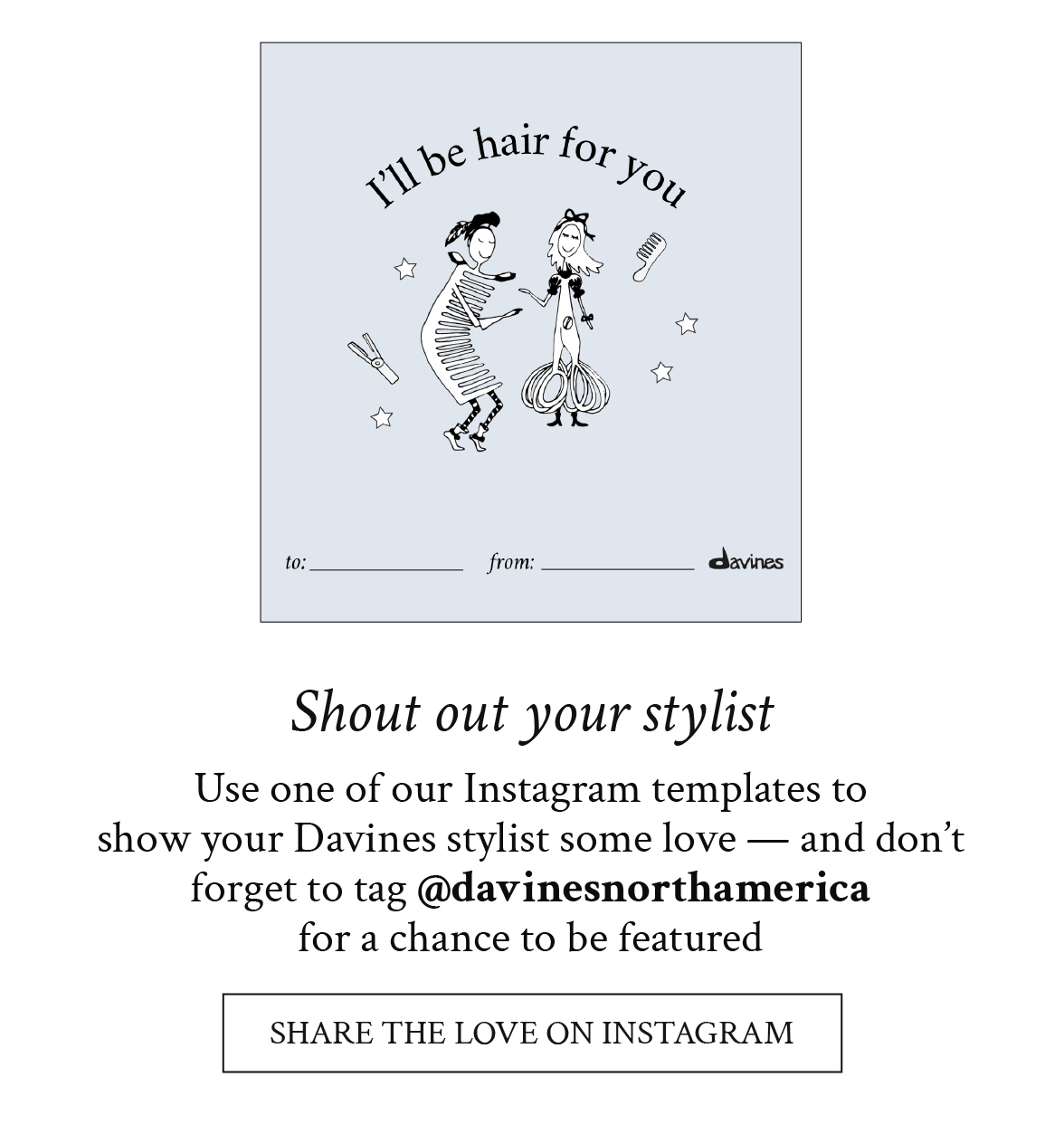 Share the love on Instagram