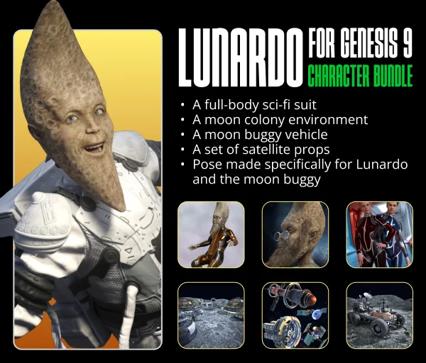 All-new Lunardo for Genesis 9 Character Bundle