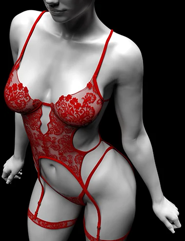 X-Fashion Jardin Secret Lingerie Set for Genesis 9, 8,1 and 8 Female