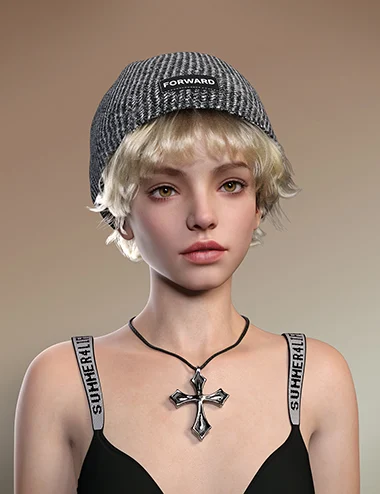 dForce Neat Short Hair for Genesis 9