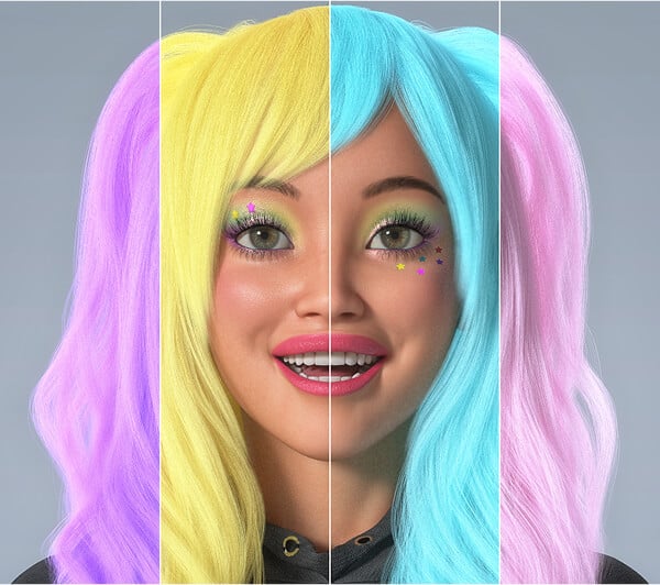 OmniHair Pastel Shaders
