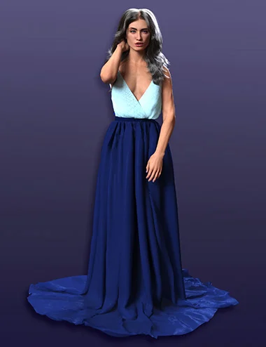 dForce A-Line Ballgown for Genesis 9