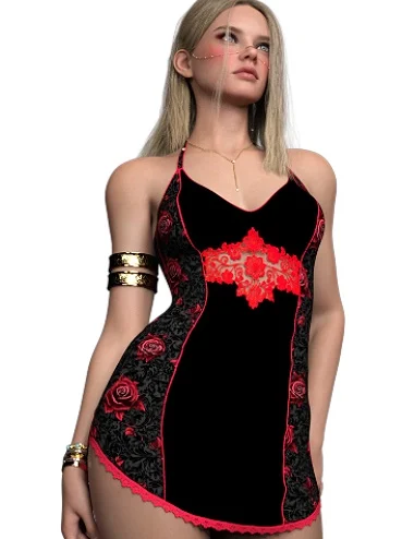 L3D Hot Summer Texture Add-On Slip Dress