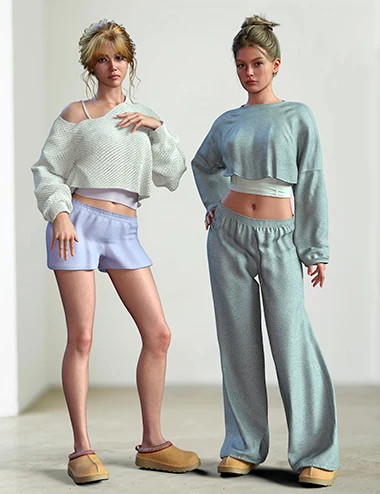 dForce Cozy Wear Set for Genesis 9