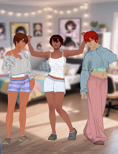 dForce Cozy Wear Set for Toon for Genesis 9
