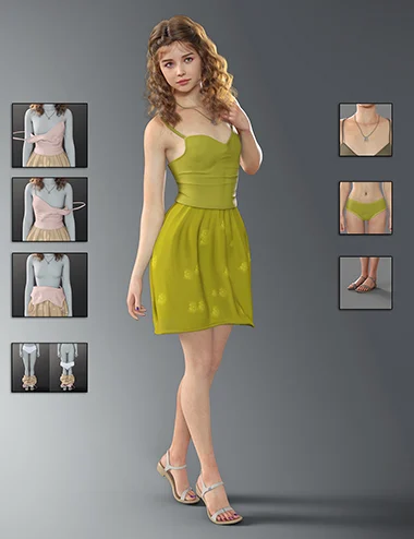dForce Hanging Shirt for Genesis 9 Feminine