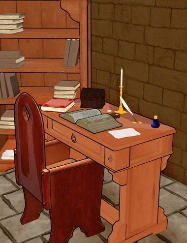 Medieval Scholar Workstation Filatoon