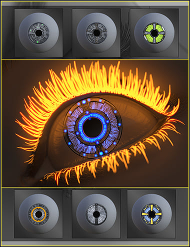 Irregular Sci-Fi Iris Builder for Genesis 9