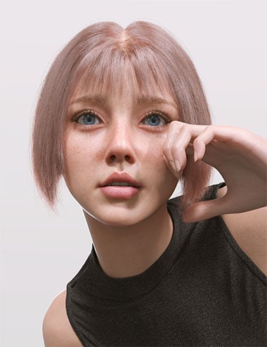 dForce AK Enthusiastic Hair for Genesis 9