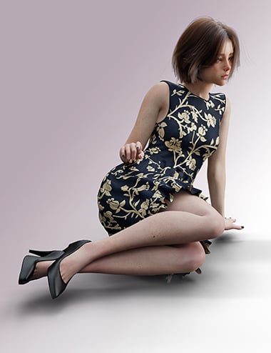 dForce Sleeveless Dress for Genesis 9 Feminine