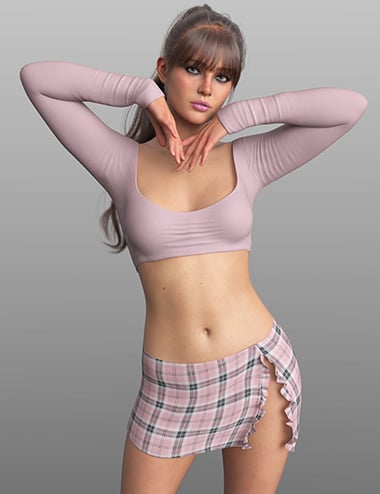 F3D Soft Rebel Outfit for Genesis 9 and Genesis 8