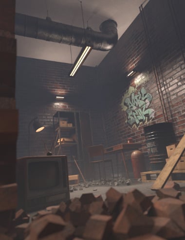 Abandoned Modular Industrial Loft Building Kit