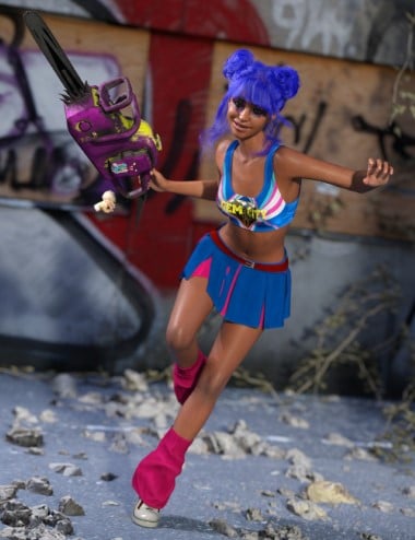 dForce Scream Team Outfit for Genesis 9