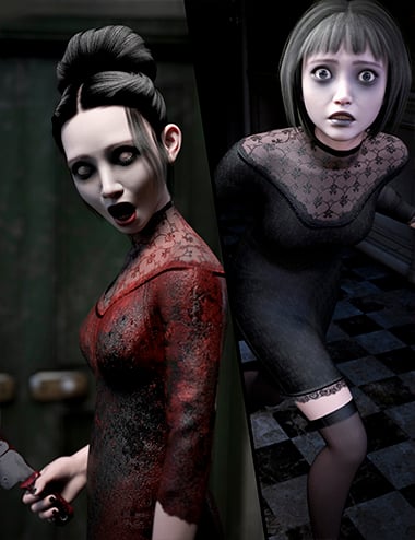 M3D dForce Horror Dress Outfit for Genesis 9
