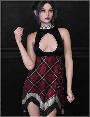 dForce Lacy Babydoll Dress Genesis 9