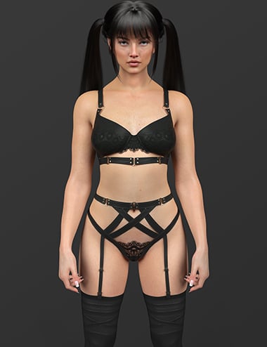 X-Fashion Femme Flame Lingerie for Genesis 9, 8,1 and 8 Female