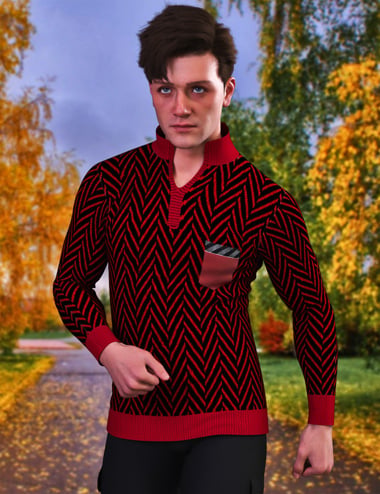 JMR dForce Daniel Sweater for Genesis 9 and 8 Male