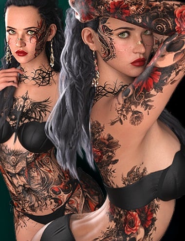 L3D TattooU - Mix and Match for Genesis 9
