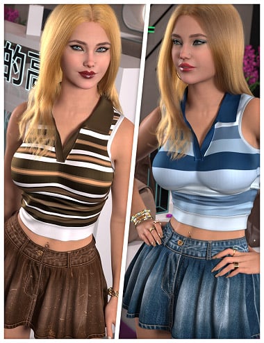Everyday Textures for dForce SU Fashion Summer Suit