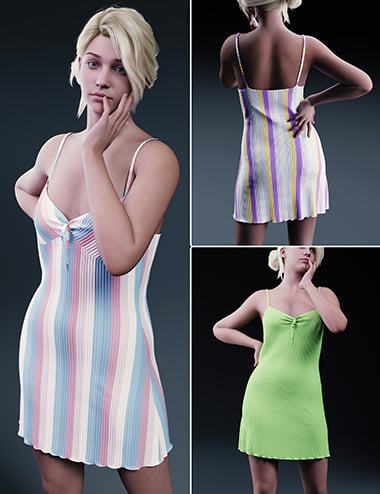 RQL-dForce Soft Glow Slip Dress Genesis 9