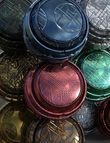 Industrial Grid Iray Shaders - MR