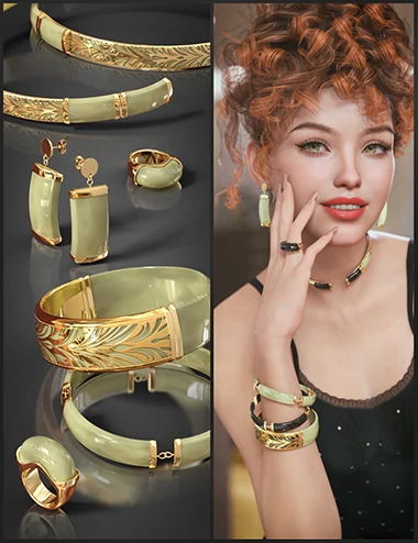VRV Celia Jewelry for Genesis 9, 8.1, and 8 Females